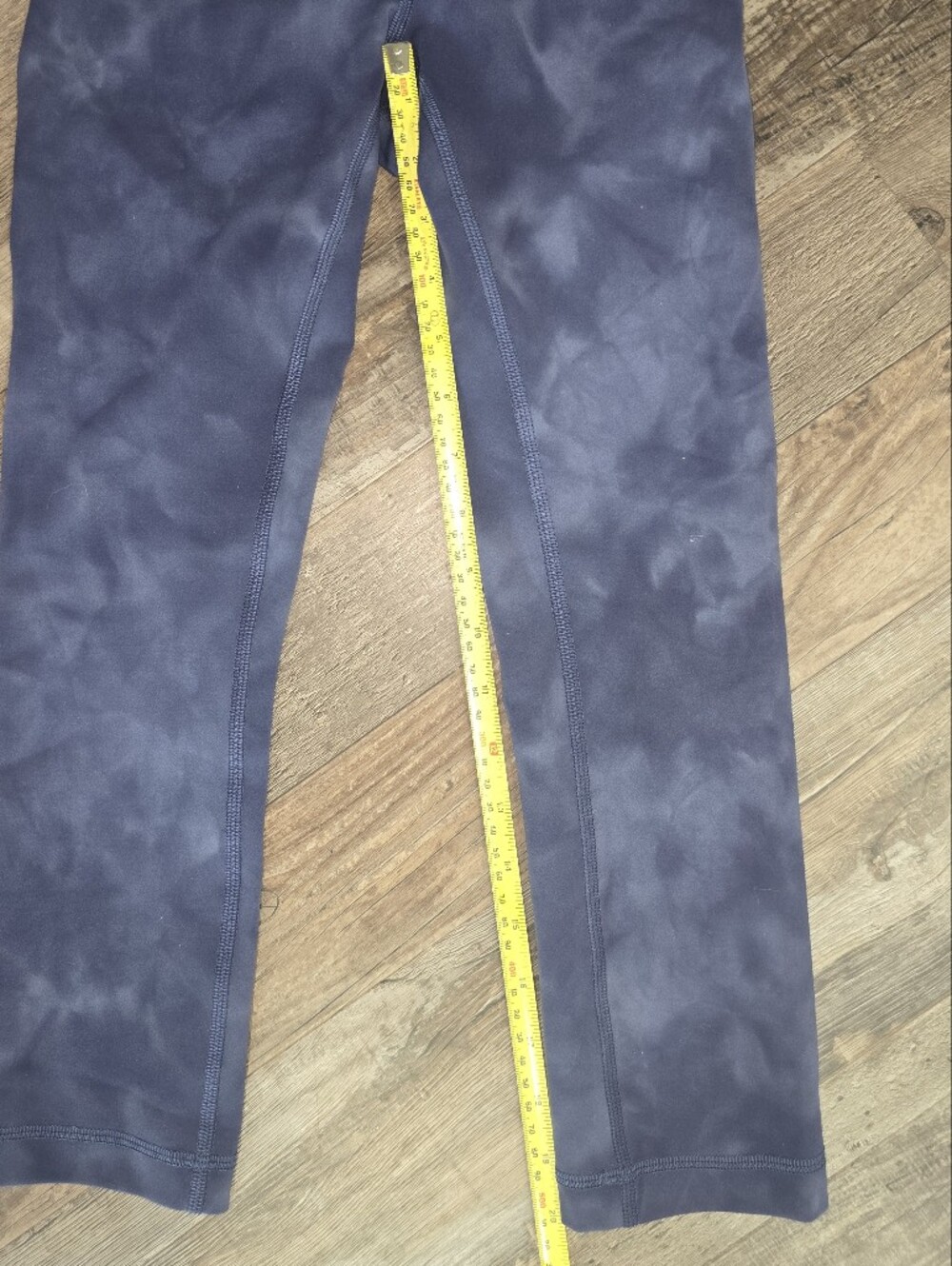 Lululemon Wunder Train High-Rise Diamond Dye Naval Blue Cropped Leggings Size: 2 - Picture 10 of 13
